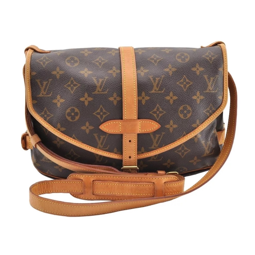 Authentic LV Louis Vuitton Saumur 30 Monogram Canvas Shoulder Crossbody Bag - Picture 7 of 15